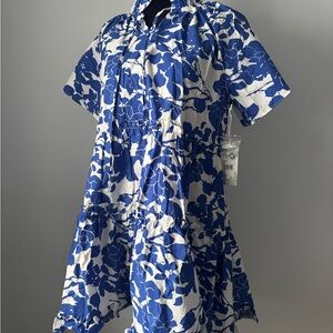 Hyacinth House NWT Blue and White Floral Dress